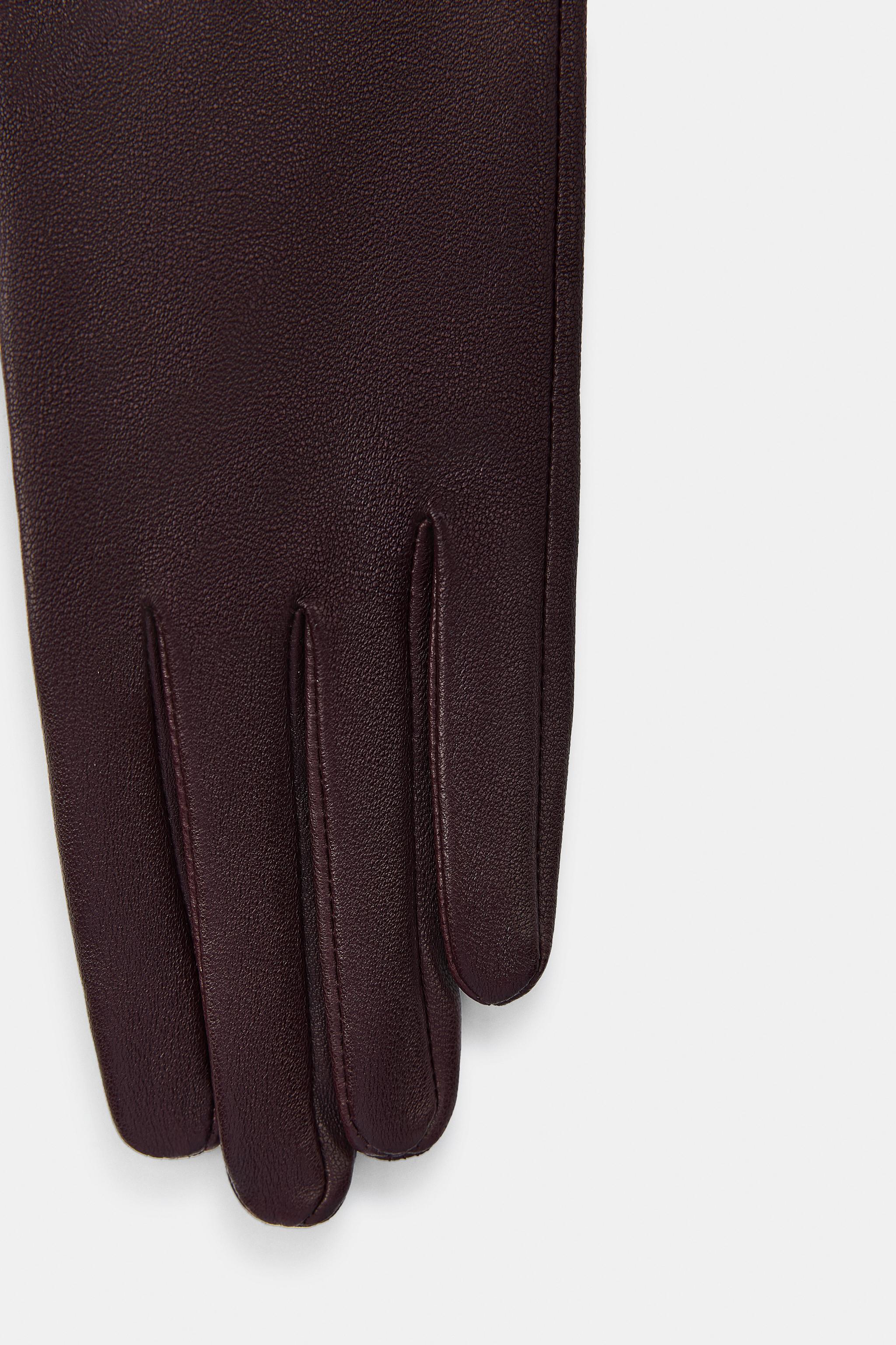 100% LEATHER LONG GLOVES